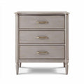 Commode en bois gris avec trois tiroirs de rangement dimensions 50 x 40 x 70cm